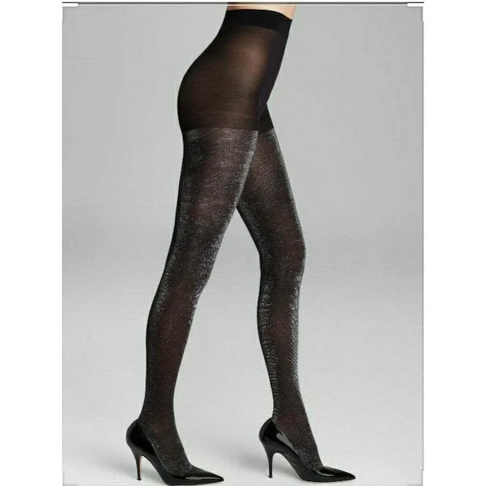 Kate Spade Black Shimmer Tights
